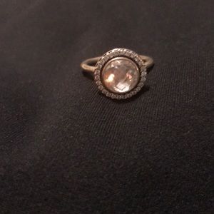 Pandora cz halo ring NWOT